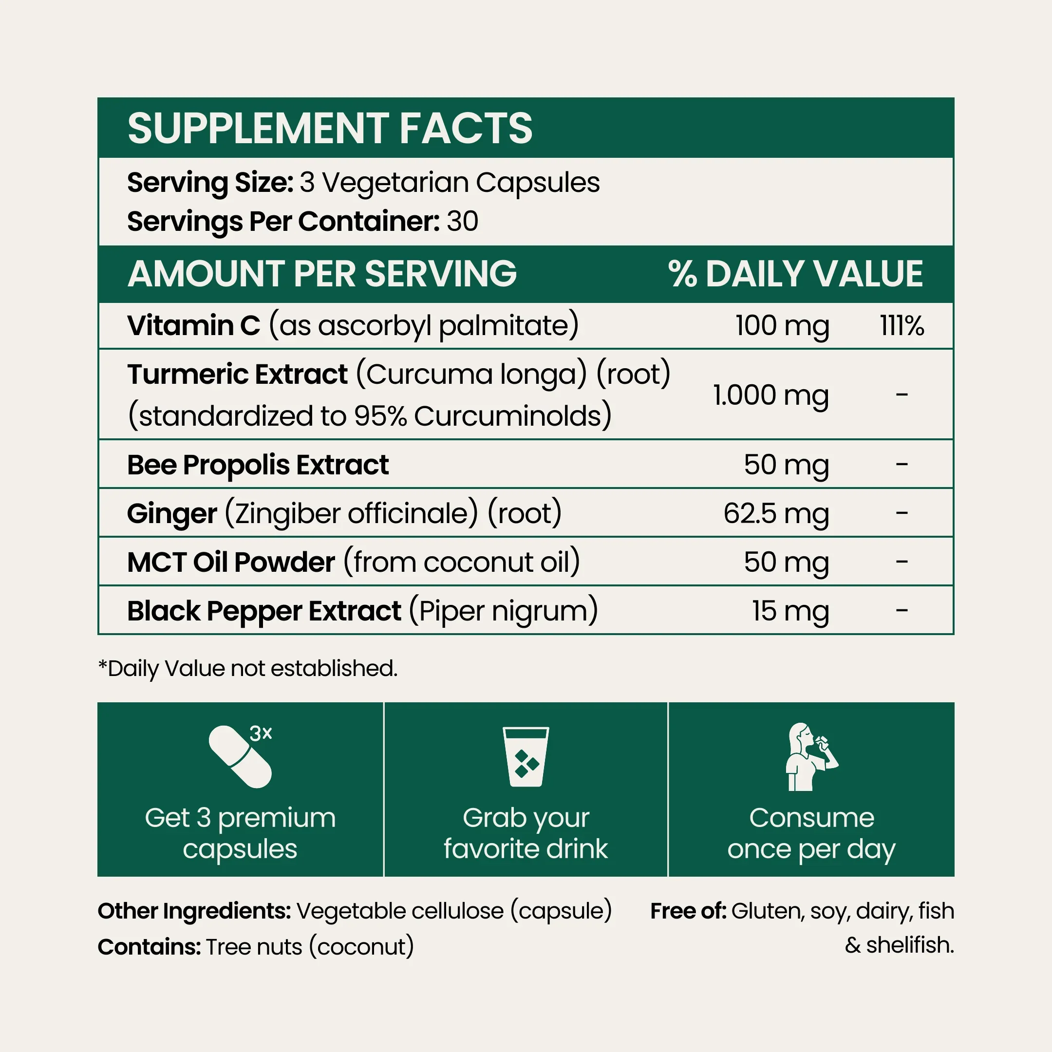 Turmeric Curcumin Capsules (1,000mg) - Image 9